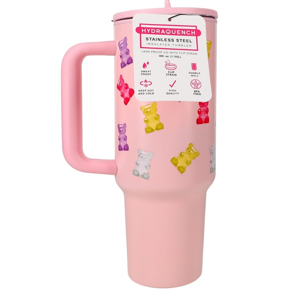 40oz Pink Gummy Bear Tumbler - Picture 5 of 5